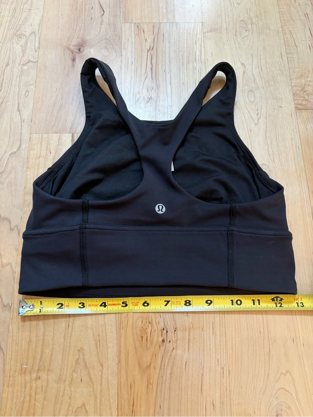 Lululemon Black Wunder Train Long-Line Bra *Medium Support